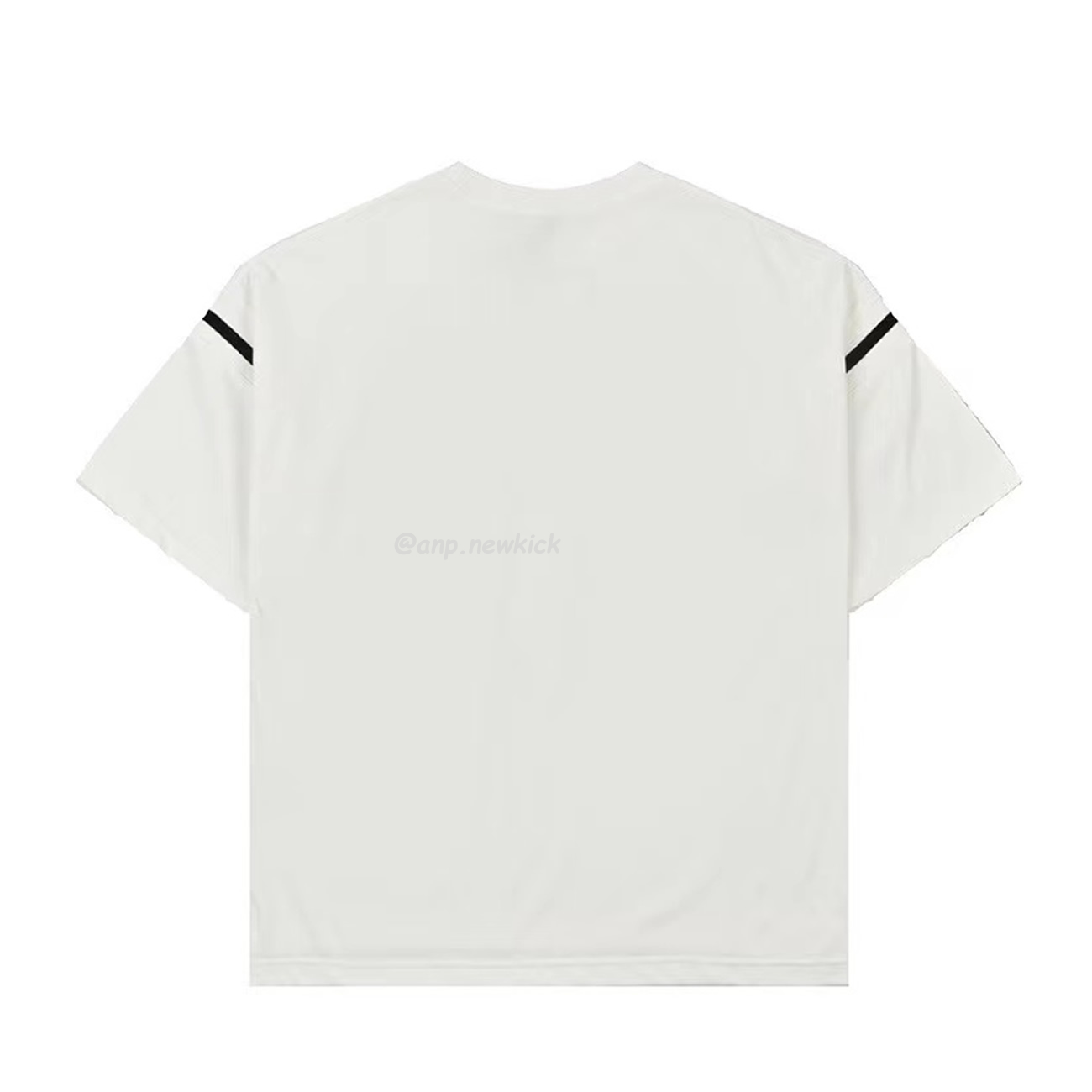 Dior Wide Body Bamboo Pure Cotton Plain Weave Fabric T Shirt White Navy (11) - newkick.org